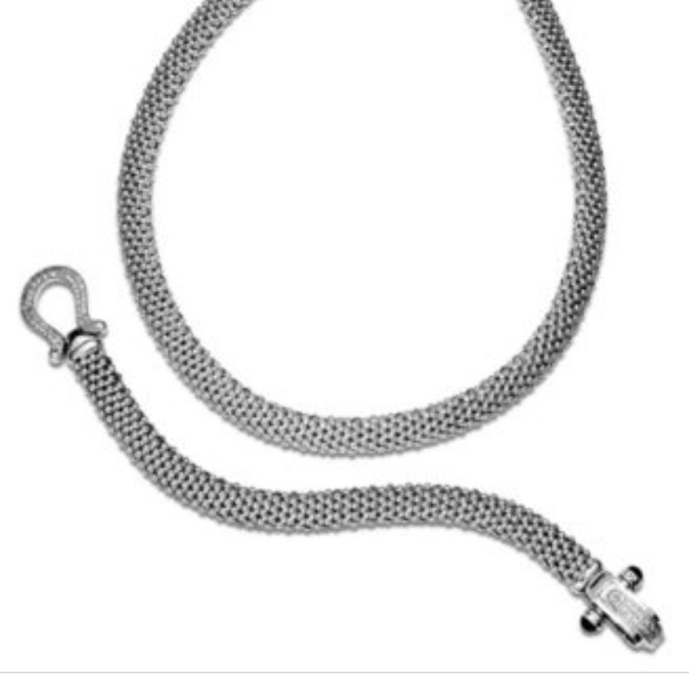 Silver bracelet and neck chain New